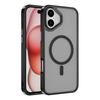 iPhone 16 Case. Magsafe, Magnetic Shockproof Rugged Hard Cover, black Skin Feel