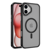 iPhone 16 Case. Magsafe, Magnetic Shockproof Rugged Hard Cover, black Skin Feel