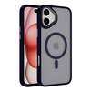 iPhone 16 Case. Magsafe, Magnetic Shockproof Rugged Hard Cover, blue Skin Feel