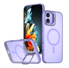 iPhone 16 Case. Magsafe, Magnetic, Rotating Stand. Shockproof Rugged Hard Cover, purple Skin Feel