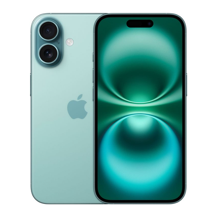 iPhone 16, 5G, 512 GB, Dual Sim, Sim-Free, teal