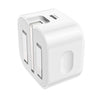 iPhone 5 to 14 folding plug with Type C to iPhone cable. Fast Charger, Type-C,  PD Power Delivery Output Plug. Hoco DC91