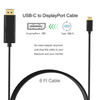 4K 1.8M USB 3.1 Type C Male to DP Display Port Male Adapter Cable Cord compatibility Macbook Windows Android IOS thunderbolt 3