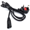 2M C5 Ireland UK Power Lead For Laptops Black (Two Round Pin)