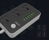 LDNIO 2m power strip. Ireland, UK, US, Asia, AU. 3 Power sockets. 6 USB max 3.4a with Auto identify. Anti static power socket and Extension lead.