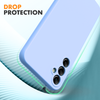 Samsung A54 5G phone case Soft Flexible Rubber Protective Cover light blue liquid silicone