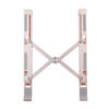 6-level Adjustable Laptop Stand Portable Aluminium Alloy Laptop Stand Foldable Non-slip Notebook Holder Rose Gold