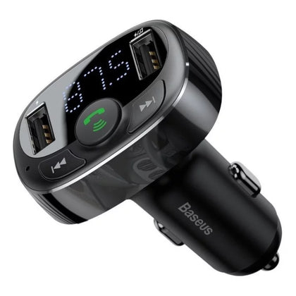 Baseus Wireless Bluetooth FM Transmitter MP3 Player USB thumb drive Car Kit Dual Charger