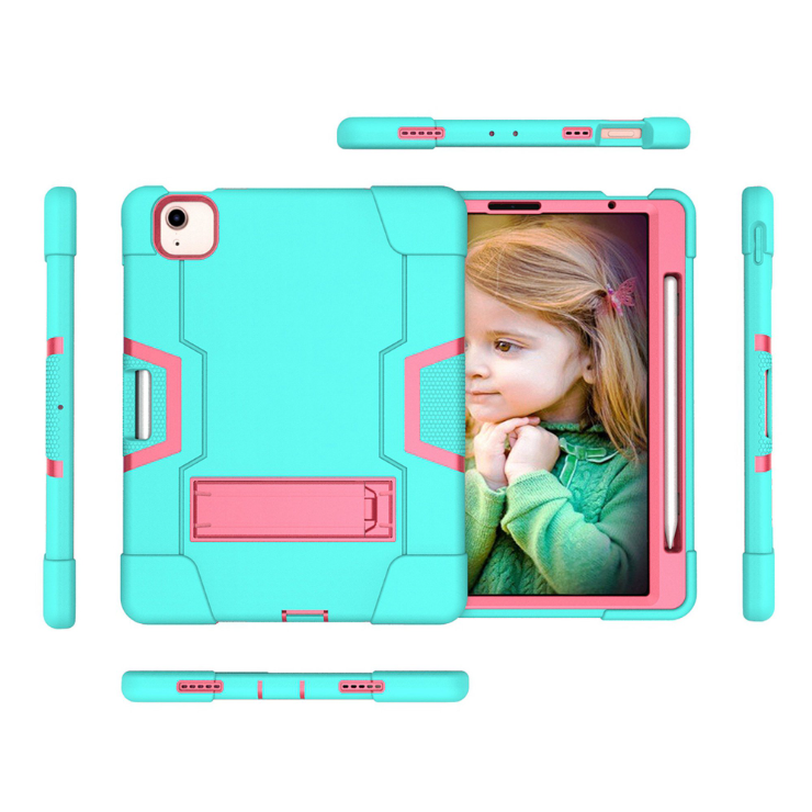 Case for iPad Air 4-2020/21/22 10.9 inch iPad Pro 2018/20/21/22 11 inch Hard Case Survivor shockproof anti drop armor anti-shock with stand mint green