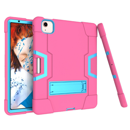 Case for iPad Air 4-2020/21/22 10.9 inch iPad Pro 2018/20/21/22 11 inch Hard Case Survivor shockproof anti drop armor anti-shock with stand Pink