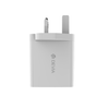 Devia 65W Charger extreme speed GaN Type C PD & QC4.0 3-Pin Ireland UK Charging Plug for laptop phone tablet ipad - white