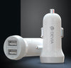 Devia car charger 3.1A Dual USB-A Port Car Charger for iPhone Android white