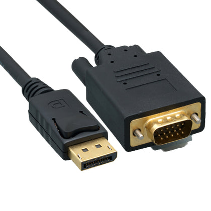 DisplayPort DP male to VGA male cable 1.5m black