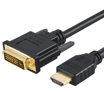 HDMI to DVI-D 24+1 cable 1.8m HD 1080P Bi-directional gold plated 5 Gbps