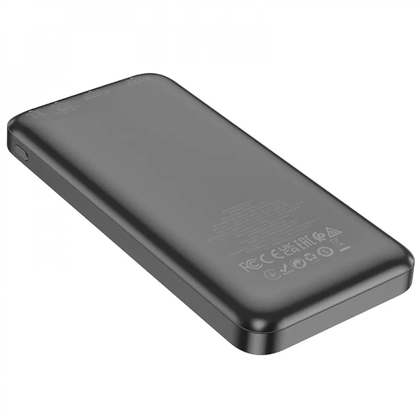 HOCO 10000 mAh Power Bank Fast Charge PD Type-C 37Wh Three ports USB-C USB A Black J101 iPhone Android Tablet iPad