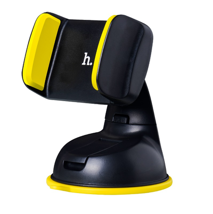 Hoco Car Phone Stand Phone Holder suction for Windscreen or Dashboard For phones with a screen size of 3.5 inch to 6.5 inch CA5 black yellow