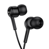 Hoco M82 Earphones headset AUX 3.5mm for iPhone and Android black with call answer buttons and microphone