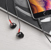 Hoco M57 Earphones headset AUX 3.5mm for iPhone and Android black with Mic and call answer button