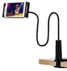 Hoco Lazy Clip Phone/Tablet Holder Gooseneck for phone 4.5 to 9 inch wide clamp for bed or desk black HD10