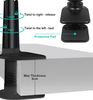 Hoco Lazy Clip Phone/Tablet Holder Gooseneck for phone 4.5 to 9 inch wide clamp for bed or desk black HD10