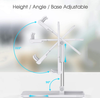 Phone iPad tablet desktop Holder Rotation Extendable White