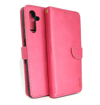 Samsung A04s phone case wallet cover flip anti drop anti slip shockproof pink