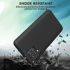 Samsung A12 phone case Soft Flexible Rubber Protective Cover black liquid silicone
