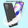 Samsung A12 phone case Soft Flexible Rubber Protective Cover liquid silicone - black