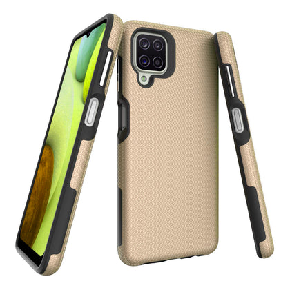 Samsung A12 phone case anti drop anti slip shockproof rugged dotted gold