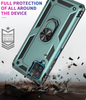 Samsung A12 phone case green ring armor anti drop shockproof rugged protective