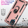 Samsung A12 phone case rose gold ring armor anti drop shockproof rugged protective