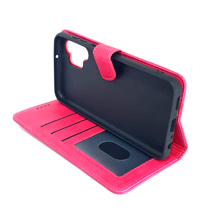 Samsung A13 4G 5G phone case wallet cover flip anti drop anti slip shockproof pink