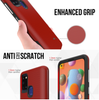 Samsung A21s phone case anti drop anti slip shockproof rugged dotted red