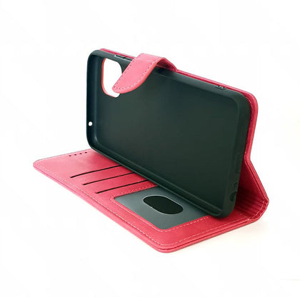 Samsung A22 5G phone case wallet cover flip anti drop anti slip shockproof pink