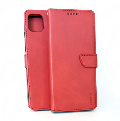 Samsung A22 5G phone case wallet cover flip anti drop anti slip shockproof red