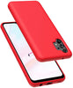 Samsung A32 5G phone case Soft Flexible Rubber Protective Cover red liquid silicone