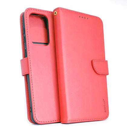 Samsung A33 5G phone case wallet cover flip anti drop anti slip shockproof red