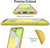 Samsung A42 5G phone case Soft Flexible Rubber Protective Cover yellow liquid silicone