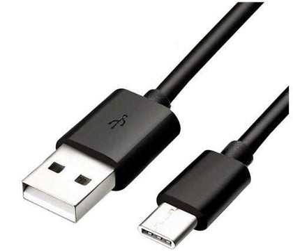 USB A to Type C Data Charging Cable for Samsung Android iPhone black EP