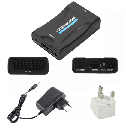 Scart to HDMI adapter converter connect old DVD player, games console and set top box to HDMI TV b