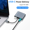 USB C hub Multiport Adapter USB C to HDMI 4K with Audio, VGA, and USB-C PD Charging for phones, laptops, Samsung, android, iPhone 15, iPad 2022-2023