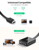 Ugreen HDMI to VGA 3.5MM Audio with Mirco USB converter adapter Black
