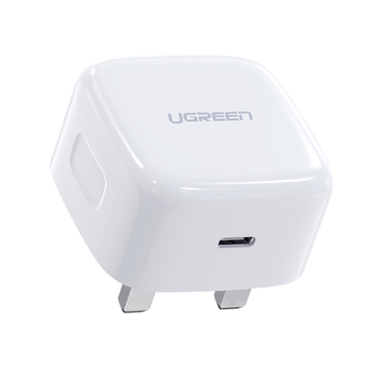 Ugreen iPhone 12 / 13 / 14 / 15 plug Android Plug fast Charger Type-C PD fast Power Delivery Output Plug 12v 1.8a 20W for iPhone Android