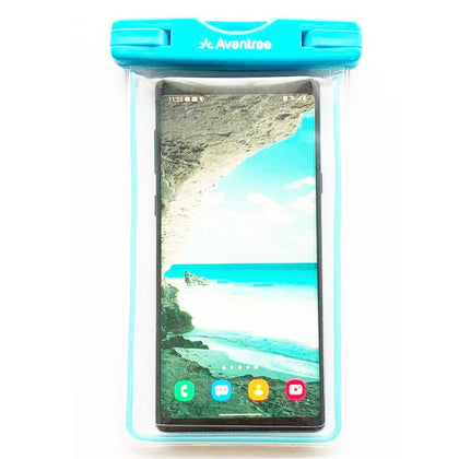 Waterproof phone case bag pouch for iPhone Android 6 inch fluorescent waterproof up to 30 metres deep blue