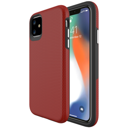 iPhone 11 phone case anti drop anti slip shockproof dotted red