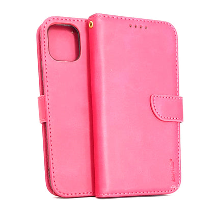 iPhone 11 phone case wallet cover flip anti drop anti slip shockproof pink