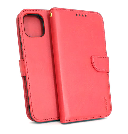 iPhone 11 phone case wallet cover flip anti drop anti slip shockproof red