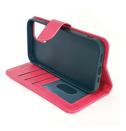 iPhone 12 / 12 pro phone case wallet cover flip anti drop anti slip shockproof pink