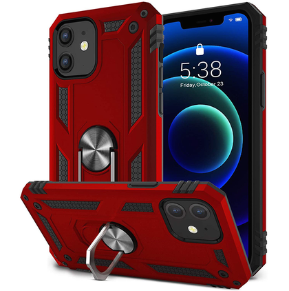 iPhone 12 mini phone case Ring Armor Case red