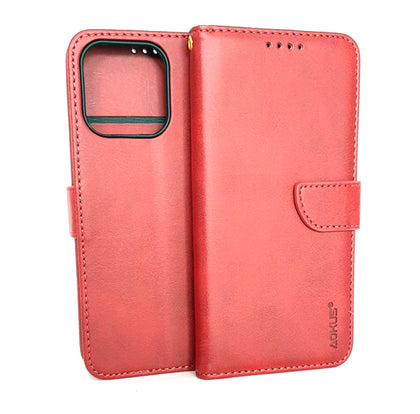 iPhone 13 Pro phone case wallet cover flip anti drop anti slip shockproof red